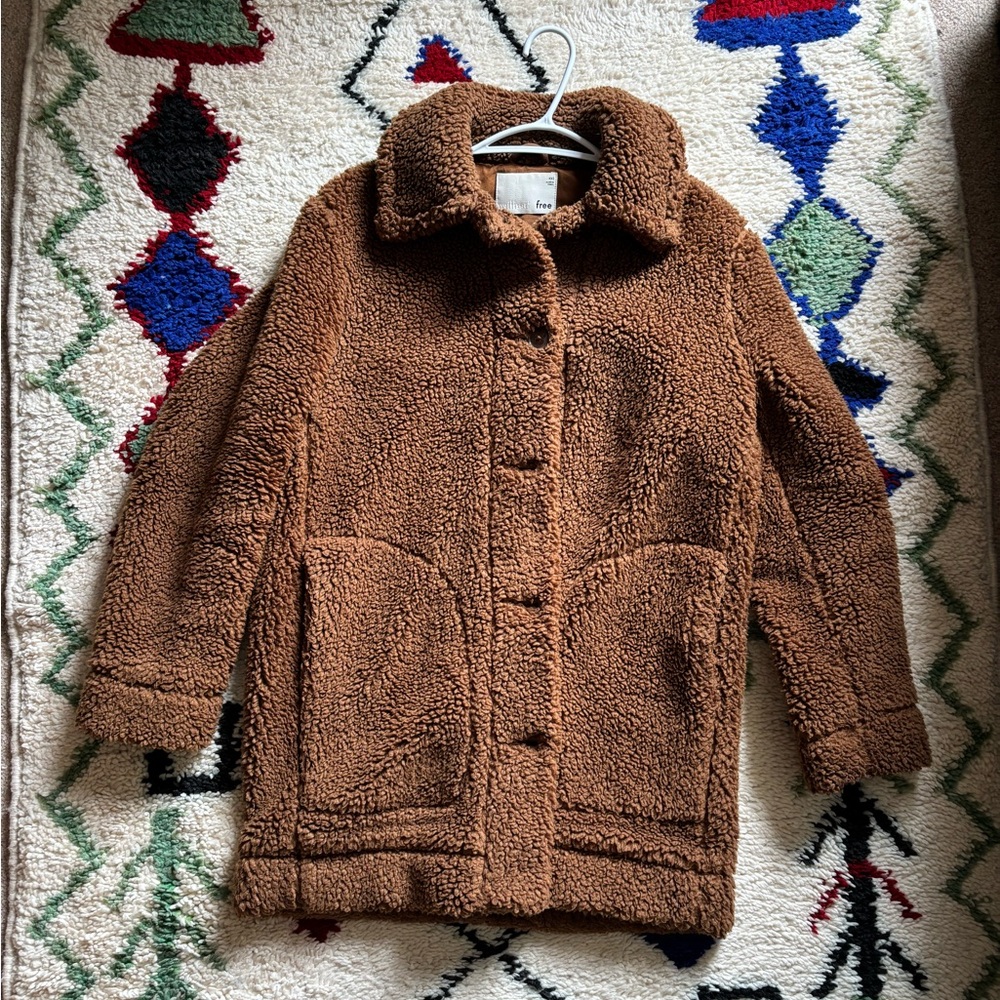 Wilfred-Free Brown Teddy Jacket | US XXS